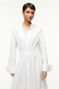 STAUD MIDI LORENZA DRESS   WHITE Online