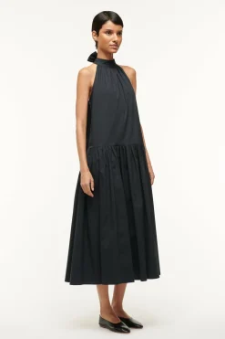 STAUD MIDI MARLOWE DRESS BLACK Outlet