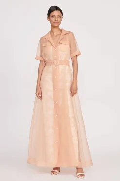STAUD MILLIE DRESS  BEIGE IVORY TOILE BEIGEIVORYTOILE Hot