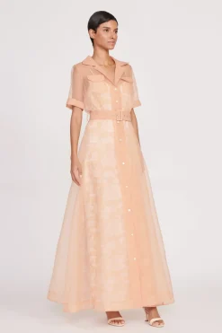 STAUD MILLIE DRESS  BEIGE IVORY TOILE BEIGEIVORYTOILE Hot