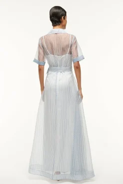 STAUD MILLIE DRESS  IVORY MICRO STRIPE IVORYMICROSTRIPE New