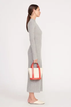 STAUD MINI ALLORA TOTE  CREAM RED ROSE CREAMREDROSE Discount