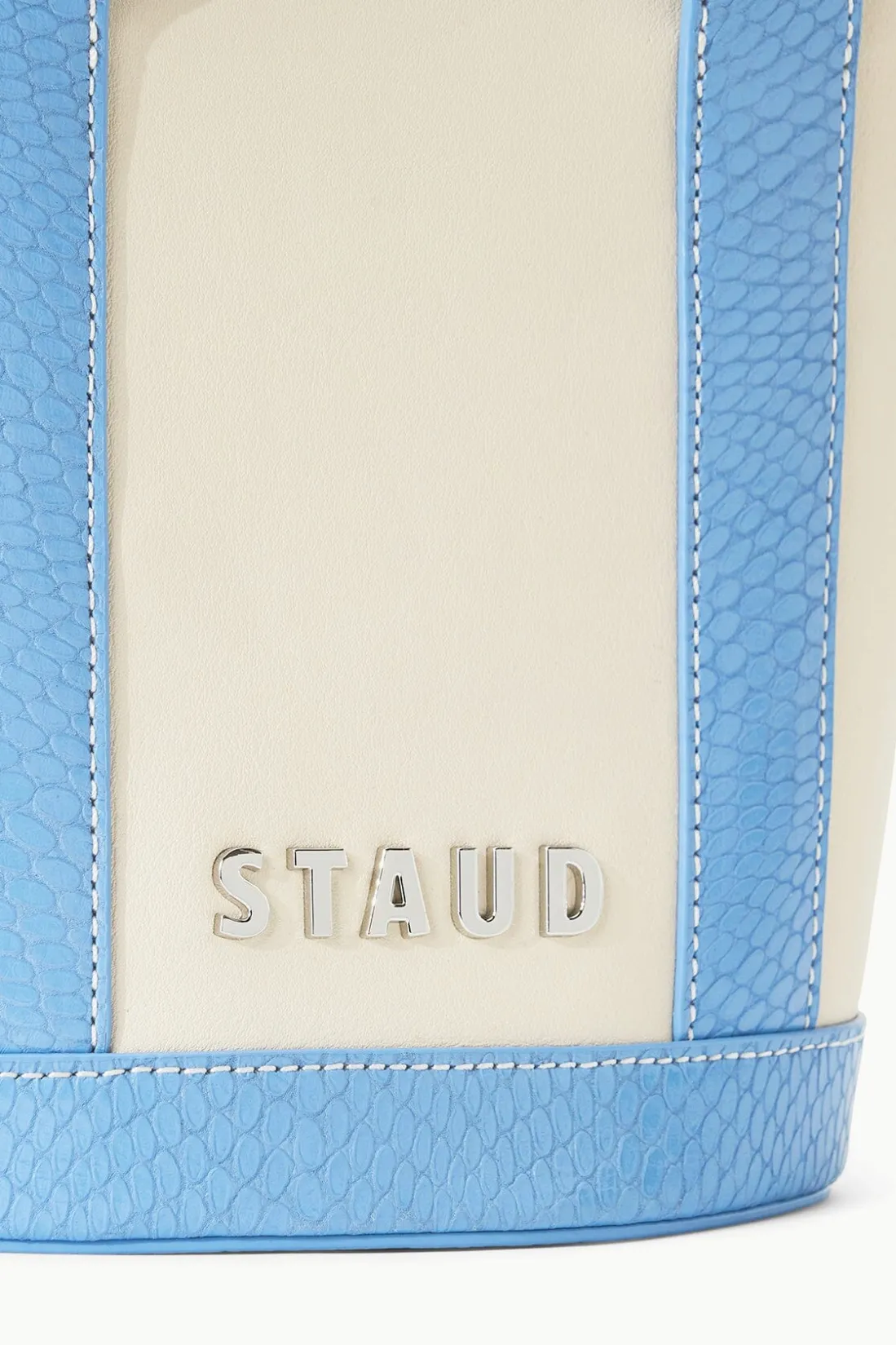 STAUD MINI ALLORA TOTE CREAM BLUE STAUDBLUE New