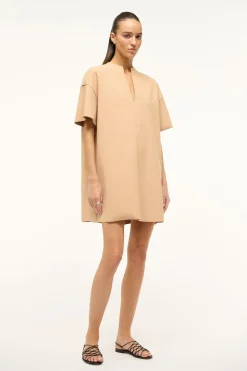STAUD MINI AMIGONI DRESS   FAWN Best