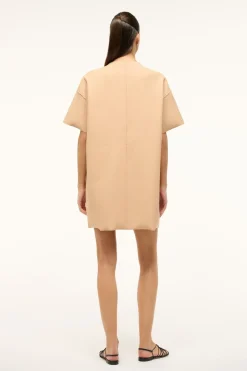 STAUD MINI AMIGONI DRESS   FAWN Best