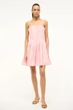 STAUD MINI BELLA DRESS  PEARL PINK PEARLPINK New