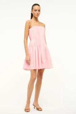 STAUD MINI BELLA DRESS  PEARL PINK PEARLPINK New