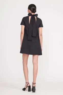 STAUD MINI ILANA DRESS   BLACK