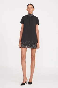 STAUD MINI ILANA DRESS  BLACK SILVER BLACKSILVER Hot