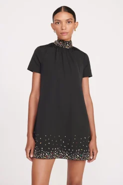 STAUD MINI ILANA DRESS  BLACK SILVER BLACKSILVER Hot