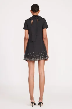 STAUD MINI ILANA DRESS  BLACK SILVER BLACKSILVER Hot