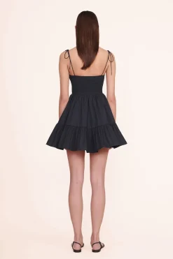 STAUD MINI LANDRY DRESS   BLACK Discount