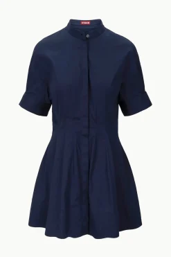 STAUD MINI LORENZA DRESS NAVY Sale
