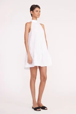 STAUD MINI MARLOWE DRESS   WHITE Online