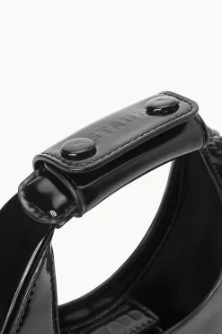 STAUD MINI MOON BAG POLISHED BLACK Sale