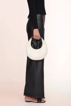 STAUD MINI MOON BAG   CREAM Clearance