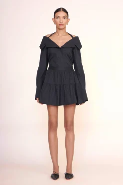STAUD MINI SEA SKIRT BLACK Clearance