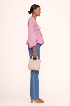 STAUD MINI SHIRLEY LEATHER BAG   BLUSH Online