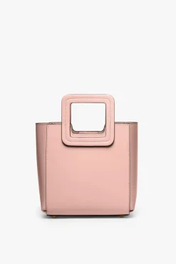 STAUD MINI SHIRLEY LEATHER BAG  DARK BLUSH DARKBLUSH Discount