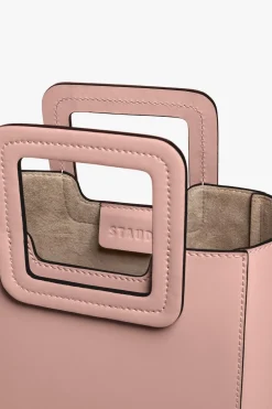 STAUD MINI SHIRLEY LEATHER BAG DARK BLUSH DARKBLUSH Discount