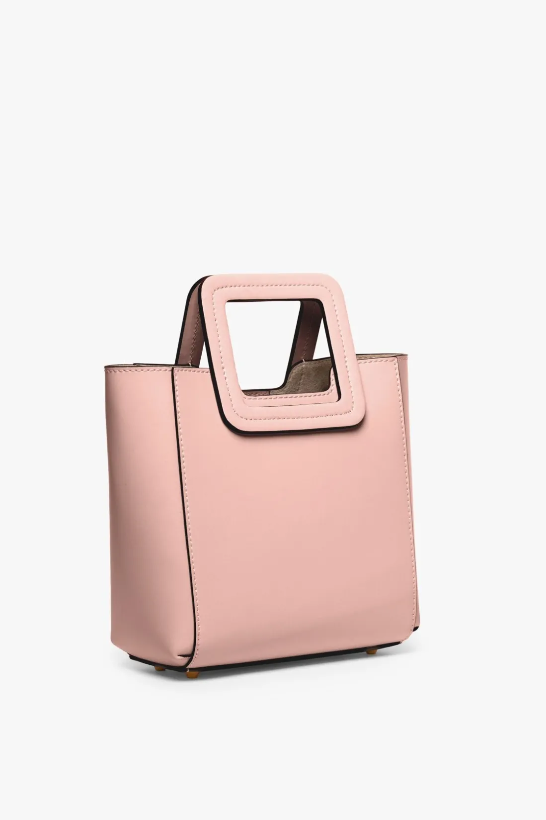 STAUD MINI SHIRLEY LEATHER BAG DARK BLUSH DARKBLUSH Discount