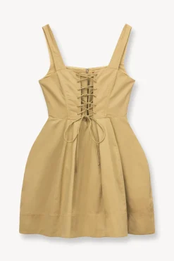 STAUD MINI SUTTON DRESS   KHAKI Online