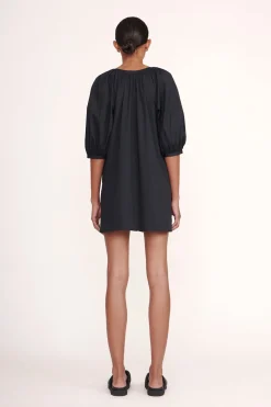 STAUD MINI VINCENT DRESS   BLACK Clearance