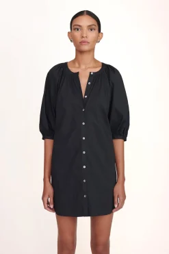 STAUD MINI VINCENT DRESS   BLACK Clearance