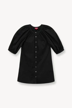 STAUD MINI VINCENT DRESS   BLACK Clearance
