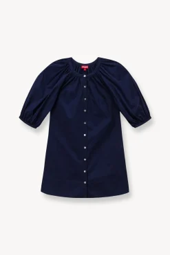 STAUD MINI VINCENT DRESS   NAVY Hot
