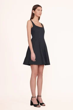 STAUD MINI WELLS DRESS   BLACK Discount