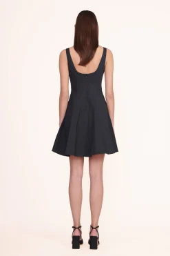STAUD MINI WELLS DRESS   BLACK Discount