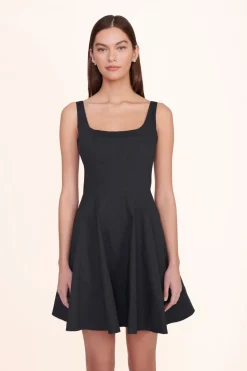 STAUD MINI WELLS DRESS   BLACK Discount