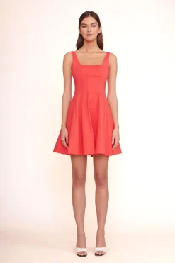 STAUD MINI WELLS DRESS   HIBISCUS Discount