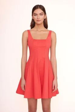 STAUD MINI WELLS DRESS   HIBISCUS Discount