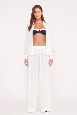STAUD MIRIAM COVERUP TOP   WHITE Sale