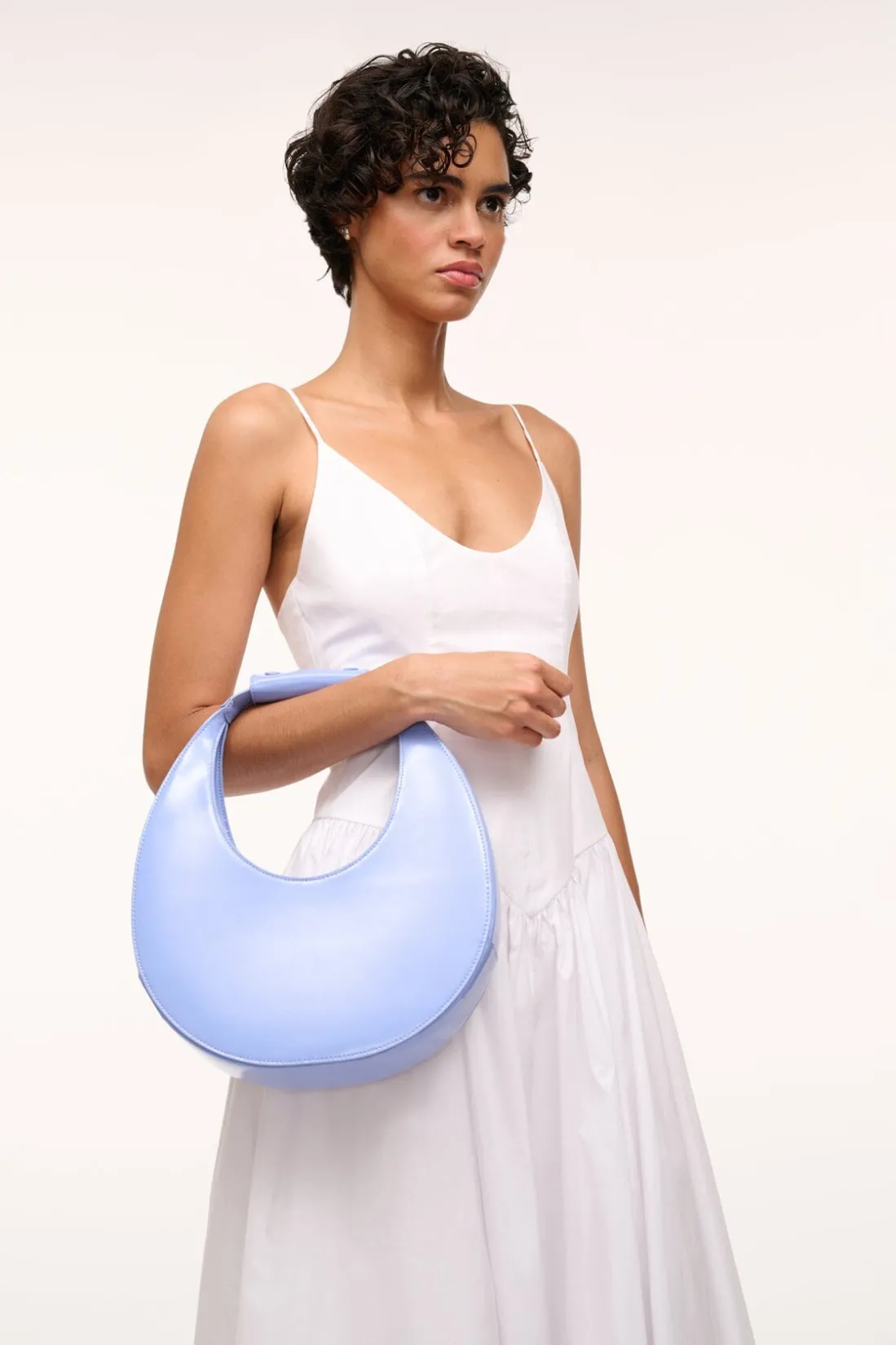 STAUD MOON BAG BLUE HYDRANGEA BLUEHYDRANGEA Best