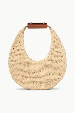 STAUD MOON RAFFIA BAG  NATURAL RAFFIA NATURALTAN Outlet