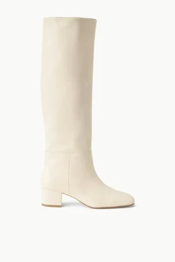 STAUD NANCY BOOT   CREAM