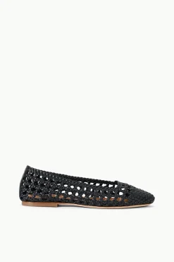 STAUD NELL CROCHET BALLERINA   BLACK Sale