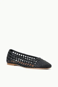 STAUD NELL CROCHET BALLERINA   BLACK Sale
