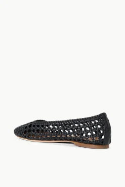 STAUD NELL CROCHET BALLERINA   BLACK Sale