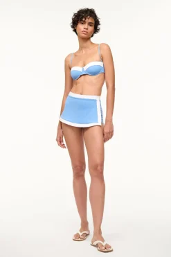 STAUD NELL SWIM SKIRT  AZURE WHITE AZUREWHITE Online
