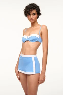 STAUD NELL SWIM SKIRT  AZURE WHITE AZUREWHITE Online