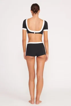 STAUD NELL SWIM SKIRT  BLACK WHITE BLACKWHITE Sale
