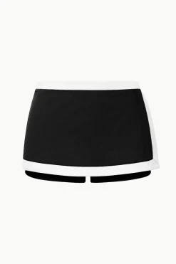 STAUD NELL SWIM SKIRT  BLACK WHITE BLACKWHITE Sale