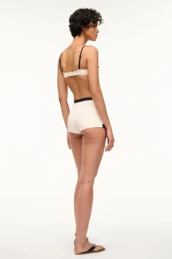 STAUD NELL SWIM SKIRT  IVORY BLACK IVORYBLACK Best