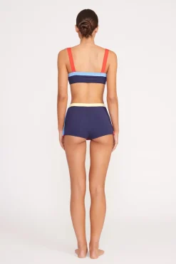 STAUD NELL SWIM SKIRT  NAVY COLORBLOCK NAVYCOLORBLOCK