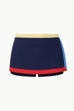 STAUD NELL SWIM SKIRT  NAVY COLORBLOCK NAVYCOLORBLOCK