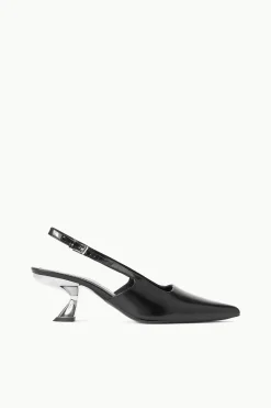 STAUD NEVE SLINGBACK HEEL  BLACK METALS BLACKMETALS New